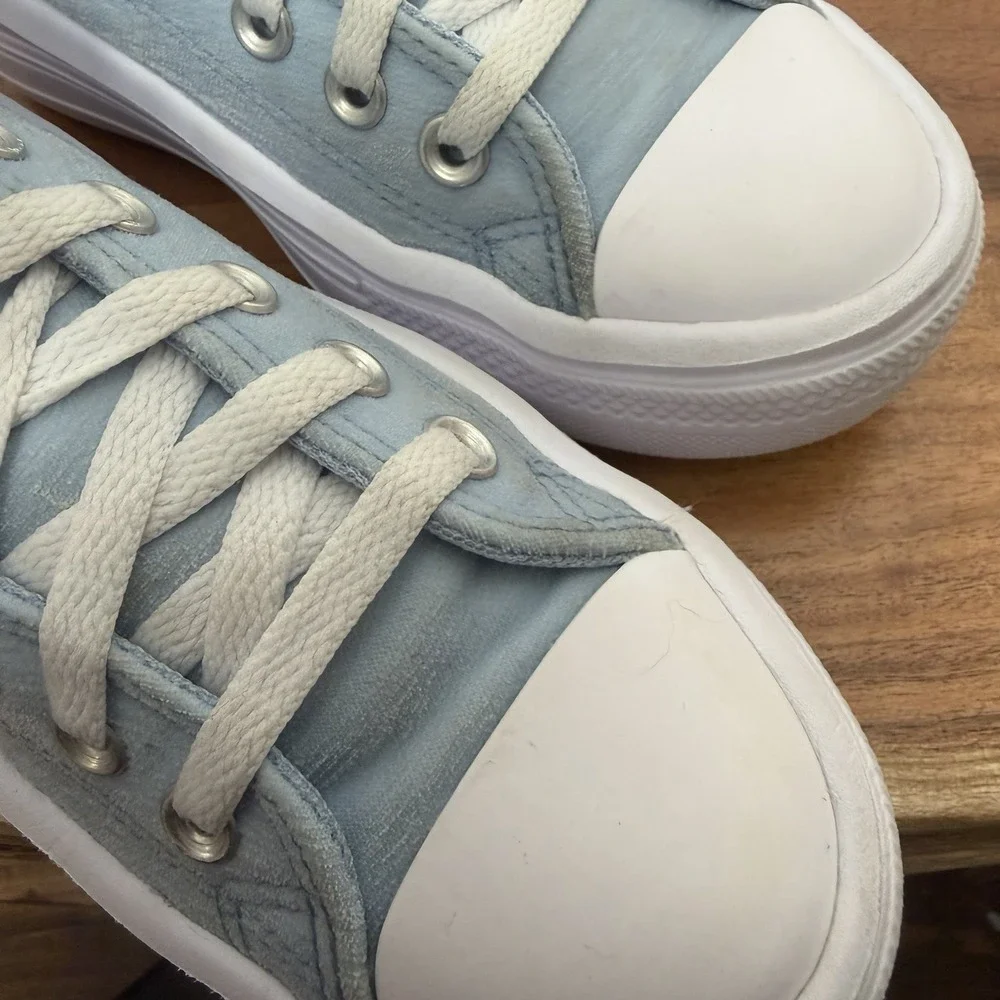 Converse Chuck Taylor Move Platform High Top Light Blue Womens Size 5 Sneakers